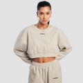 Dámska mikina Cropped Aura Grey - GymBeam, veľkosť XS