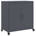 vidaXL Komoda antracitová 68x39x72 cm oceľ