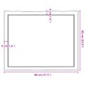 vidaXL Stolová doska svetlohnedá 80x60x(2-6)cm ošetrený masív hrany
