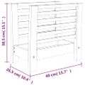 vidaXL Stojan na časopisy 40x26,5x38,5 cm masívny orech