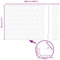vidaXL Hexagonálny plot 0,8 x 50 m Pozinkovaná oceľ Strieborná