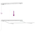 vidaXL Rám markízy Biela 2,5 x 2 m Kov