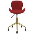 335035 vidaXL Swivel Dining Chairs 2 pcs Wine Red Velvet