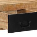 vidaXL Konzolový stolík 100x35x75 cm Masívne hrubé drevo Mango