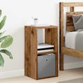 vidaXL Nočný stolík 2 ks Staré drevo 30,5 x 27 x 59,5 cm