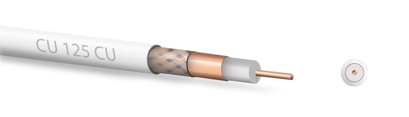 Zircon koaxiálny kábel 125 CU CU 100m