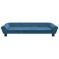 vidaXL Pelech pre psa modrý 100x50x21 cm zamat