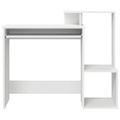 vidaXL Stôl Biela 106 x 41 x 88.5 cm Kompozitné drevo