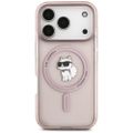 Puzdro Karl Lagerfeld pre iPhone 17 Pro 6,3" IML Choupette MagSafe ružové