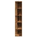 vidaXL rohová skrinka Old Wood 33x33x165 cm Engineered Wood