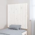 vidaXL Nástenné čelo postele biele 82,5x3x90 cm masívna borovica