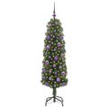 vidaXL Umelý vianočný stromček Zelená 150 cm PVC, oceľ a plast