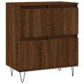 vidaXL Komoda hnedý dub 60x35x70 cm spracované drevo