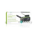 Rádio NEDIS RDDBCR2000GN núdzové DAB+/FM, ručná kľuka, solárny panel