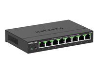 Prepínač - multi-gigabitový - riadený - 8 x 100/1000/2.5G - desktop, na upevnenie na stenu