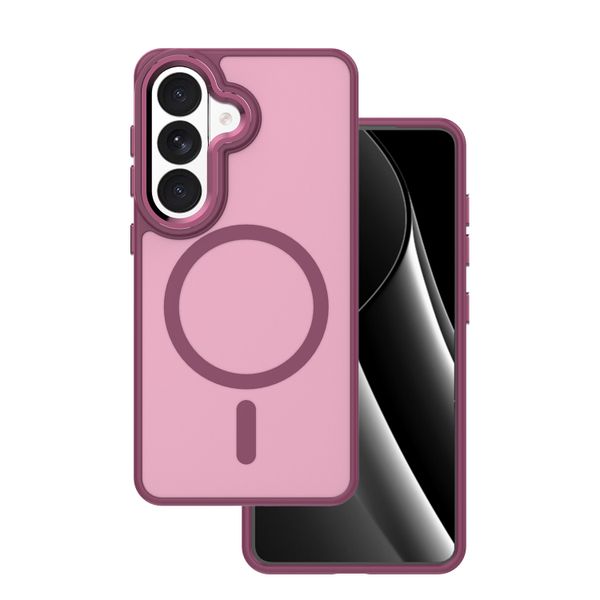 Zmrazené mag puzdro pre Samsung Galaxy S26 Plus červená