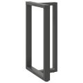 vidaXL Nohy barového stola v tvare T, 2 ks, antracitové, 60x35x(100-101) cm, oceľ