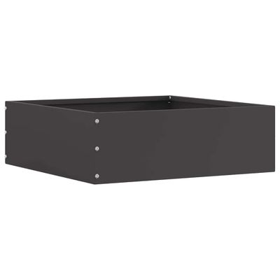 vidaXL Obrubník trávnika 40 x 40 x 13 cm Oceľ Čierna
