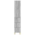 vidaXL Sada skríň 2 ks 33 x 34,5 x 90 cm Kompozitné drevo Sivý Sonoma