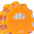 Núdzové svietidlá LED 12SMD+3SMD 10 kusov, červená AMiO-04672