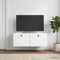 vidaXL Nástenná TV skrinka 78,5 x 41 x 30 cm Biela Kompozitné drevo