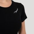 Dámske tričko Tribal Ribbed Black - GymBeam, veľkosť S