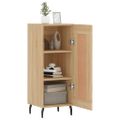 vidaXL Komoda dub sonoma 34,5x34x90 cm spracované drevo