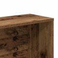 VidaXL knižnica Old Wood 157x24x160 cm Engineered Wood
