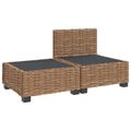 vidaXL 2 ks Ratanový lounge set s vankúšmi GENDT Prírodný ratan