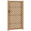 vidaXL Záhradná brána 100x200 cm odolná oceľ s krížovým dizajnom