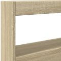 vidaXL Skrinka na čelo postele s LED dub sonoma 100x17x102 cm