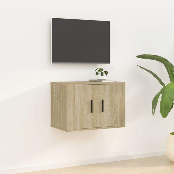 vidaXL Nástenná TV skrinka dub sonoma 57x34,5x40 cm