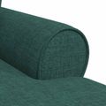 vidaXL Pufa s sukňou 3 ks Tmavozelená látka 91 x 157 x 91 cm