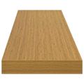 vidaXL Stenná polica Nástenná montáž 4 ks Béžová 120 x 23,5 x 3,8 cm