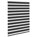 vidaXL Zebrová roleta 140,9x175 cm Šírka látky 136,7 cm čierna
