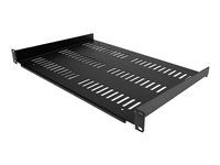 1U Network Rack Shelf - Polička skrine - čierna - 1U - 19"