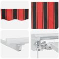 vidaXL Rám markízy Oranžová a Čierna 250 x 200 cm