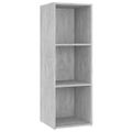 vidaXL TV skrinky 4 ks betónovosivé 107x35x37 cm drevotrieska