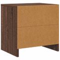 vidaXL Nočné stolíky 2 ks hnedý dub 45x34x44,5 cm drevotrieska