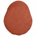 vidaXL Podložkové vankúše 2 pcs Červenooranžová Ø 15 x 40 cm