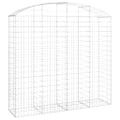 vidaXL Oblúkový gabionový kôš 200x50x180/200 cm pozinkované železo