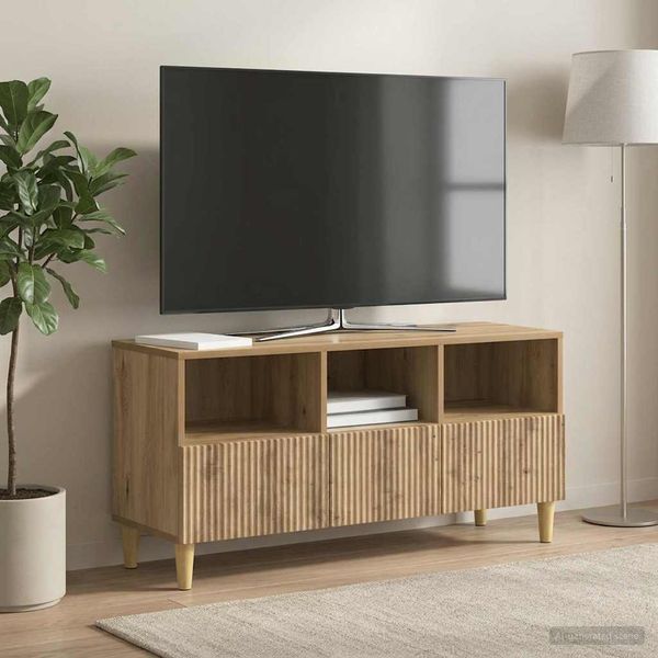 vidaXL TV skrinka Dub artisan 102 x 34,5 x 50 cm Kompozitné drevo