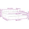 vidaXL Box Spring Posteľ s matracmi Ružová 200x210 cm Zamat