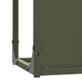 vidaXL Stojan na palivové drevo Olive Green Oceľ valcovaná za studena