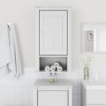 vidaXL Nástenná skrinka do kúpelne BERG biela 40x27x71,5 cm borovica