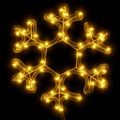 vidaXL Silueta vianočnej vločky s LED 2 ks teplé biele 27x27 cm