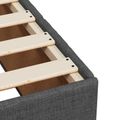 vidaXL Posteľ boxspring s matracom Tmavosivá 90 x 200 cm Látka