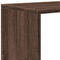 vidaXL Knižnica 3-poschodová hnedý dub 99x29x99 cm kompozitné drevo