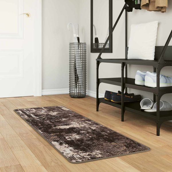 vidaXL Behúň MARSA Čierny 50 x 100 cm Polyester a PVC