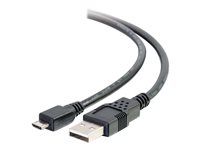 USB A to Micro USB kábel - USB 2.0 - M/M - Kábel USB - USB (M) do Micro USB typ B (M) - 1 m - čierna